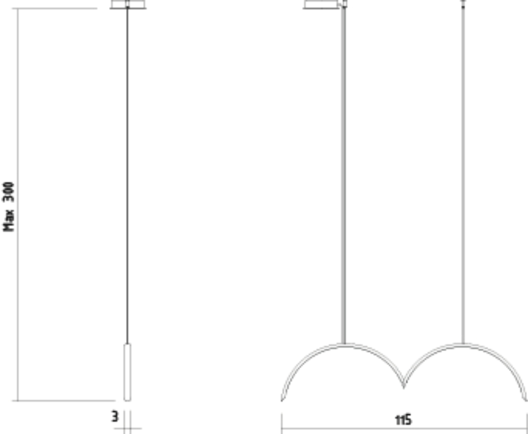 MOOD - L 115 W 25 H max 300 cm