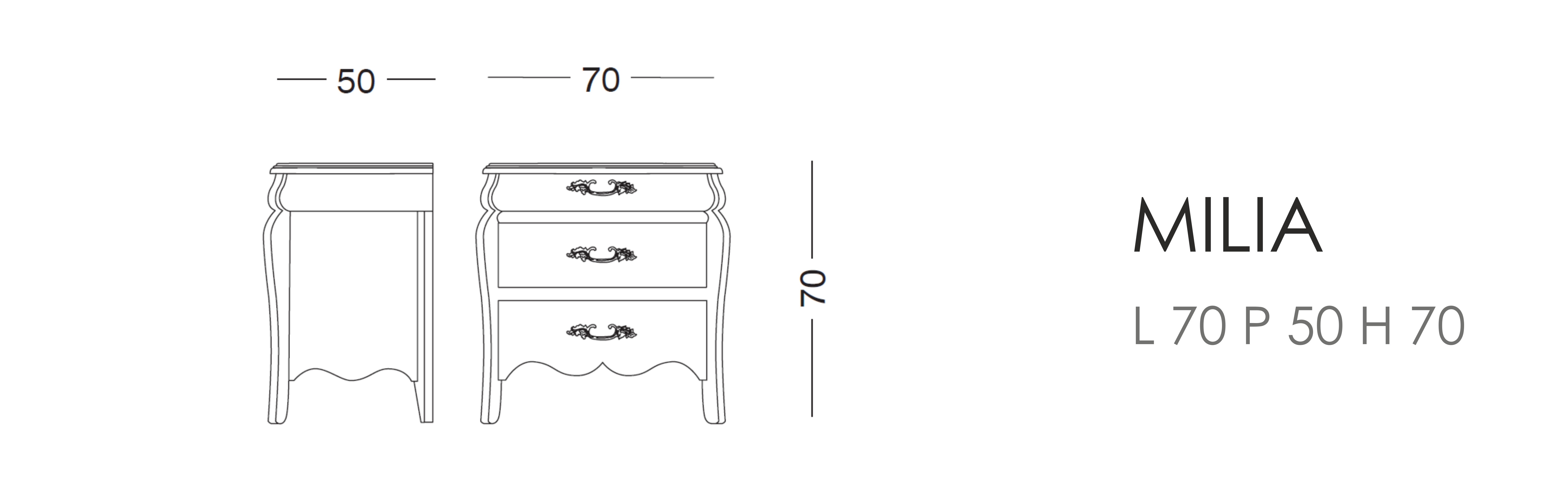 Тумба Milia L 70 P 50 H 70