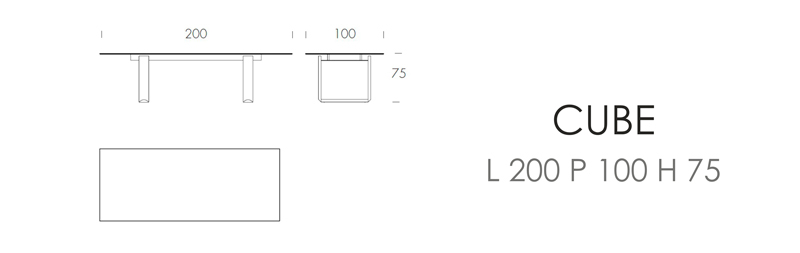 CUBE (L 200 P100 H 75)