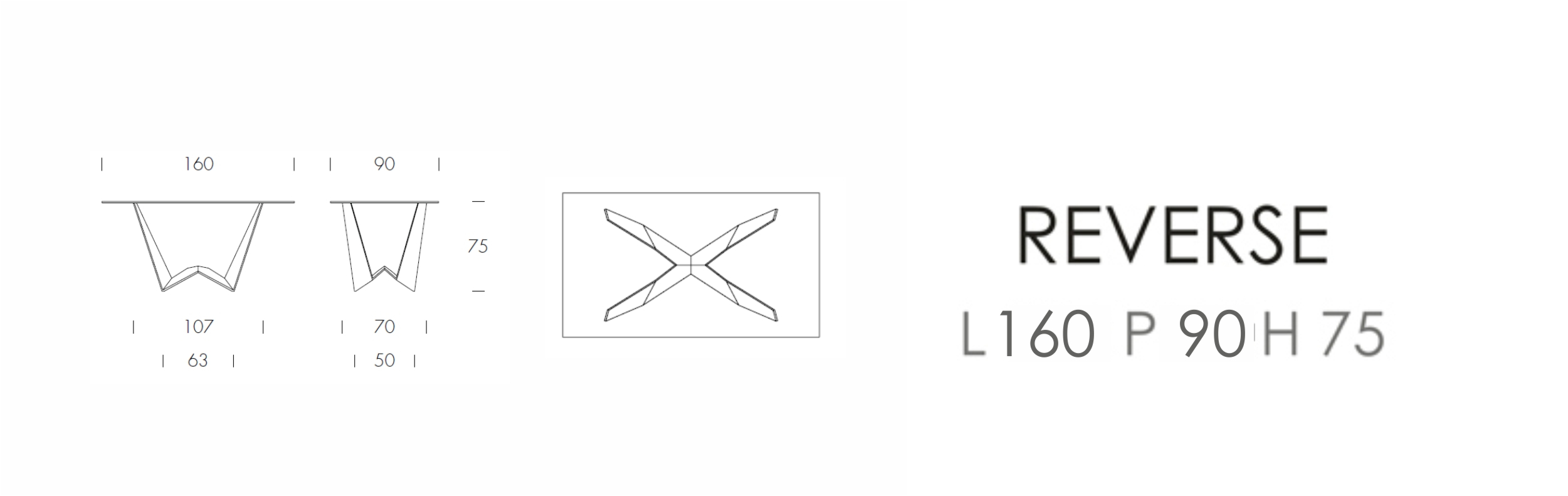 REVERSE MINI L 160 P 90 H 75 (прямоугольный)