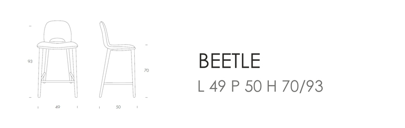 Барный стул Beetle массив
