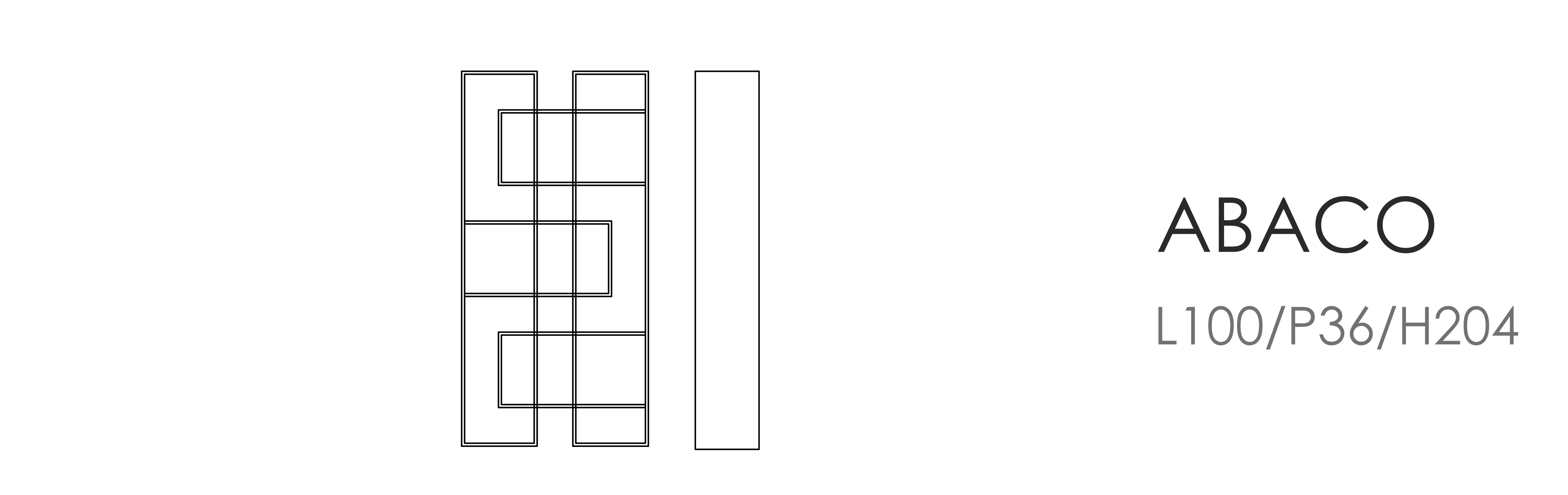 Стеллаж Abaco L100/P36/H204