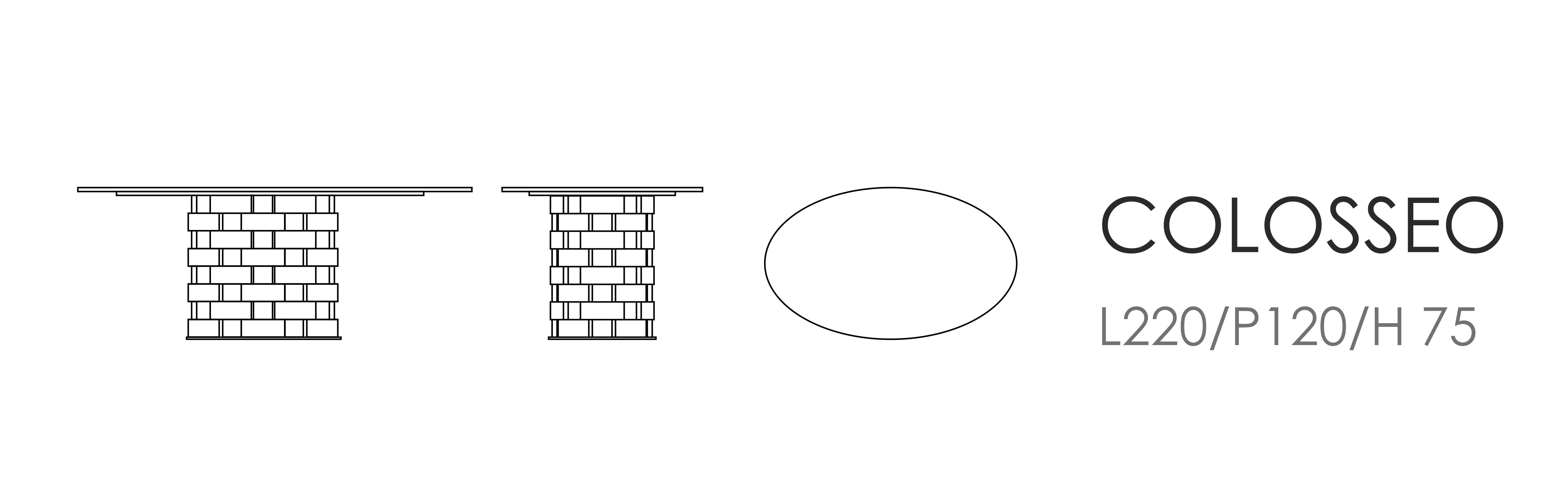 COLOSSEO L220/P120/H75