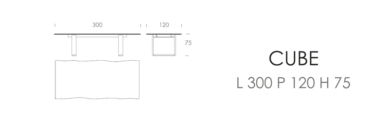 CUBE (L 300 P120 H 75)