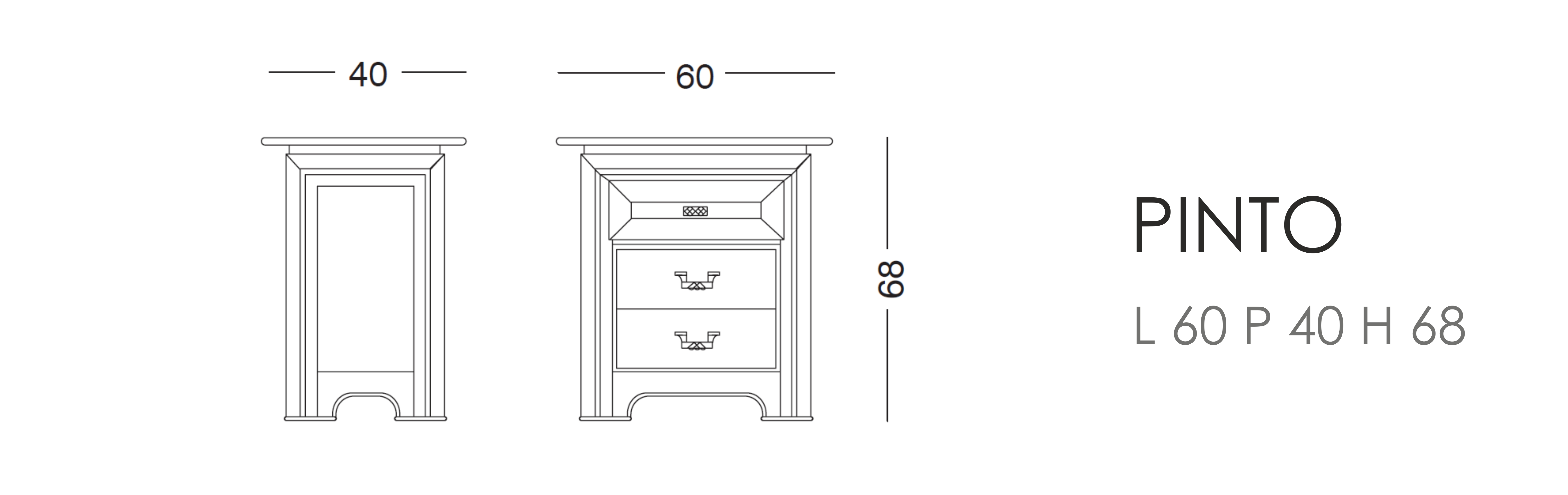 Тумба Pinto - L 60 P 40 H 68