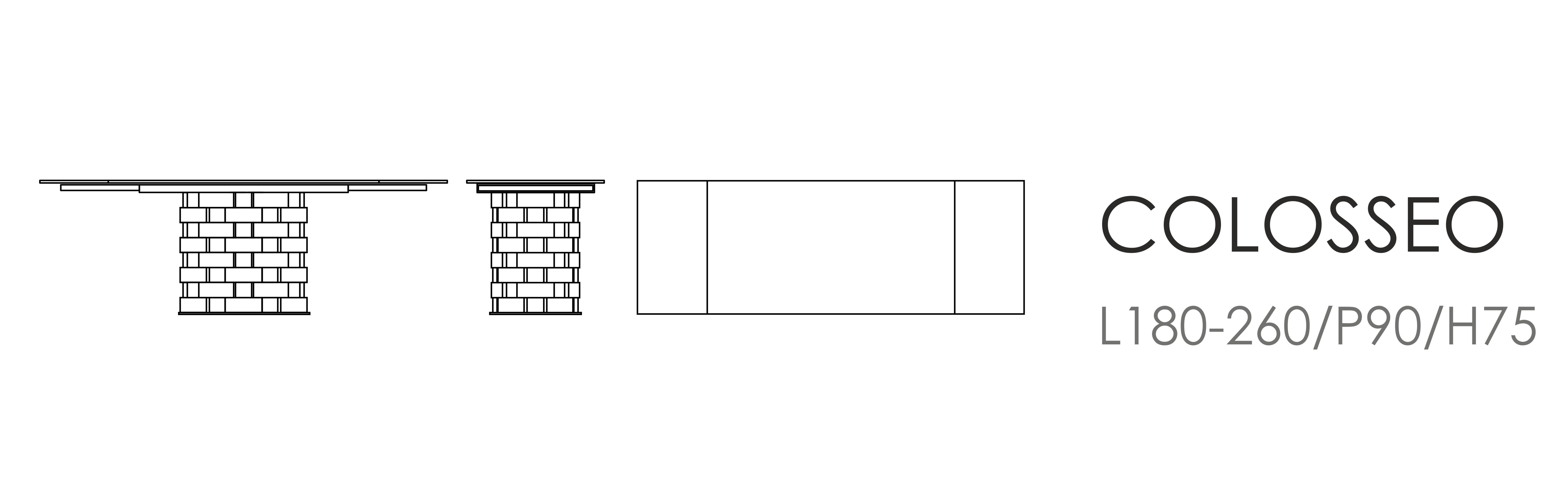 COLOSSEO L180-260/P90/H75