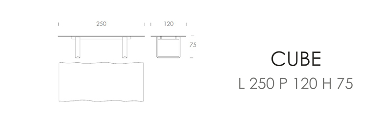 CUBE (L 250 P 120 H 75)