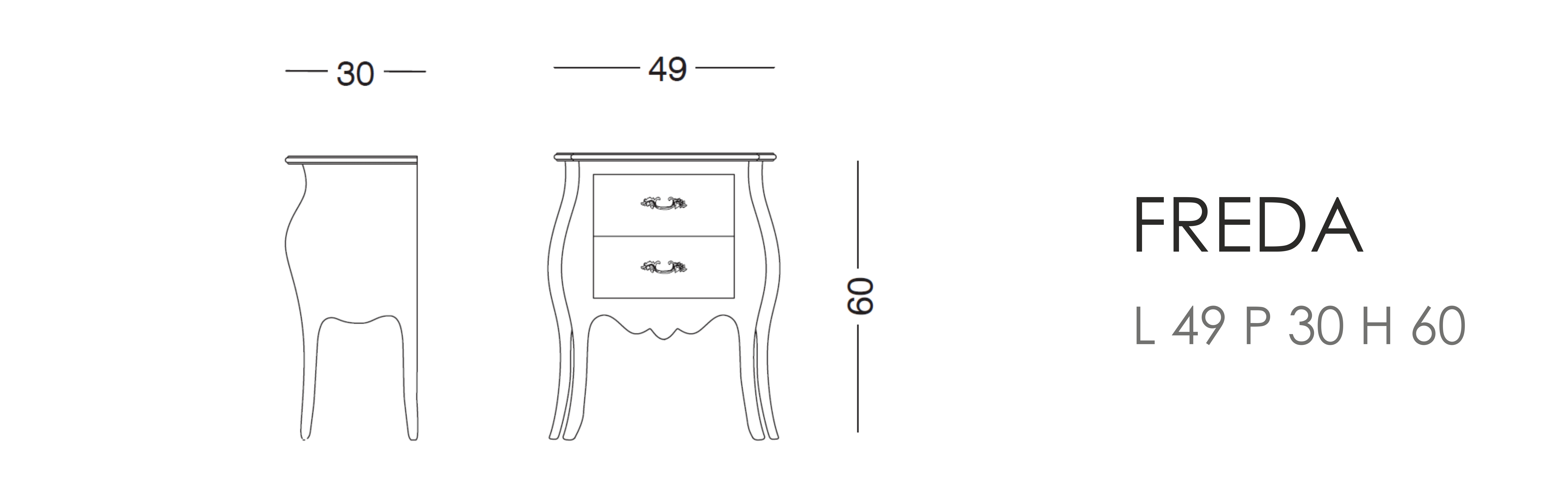 Тумба Freda - L 49 P 30 H 60