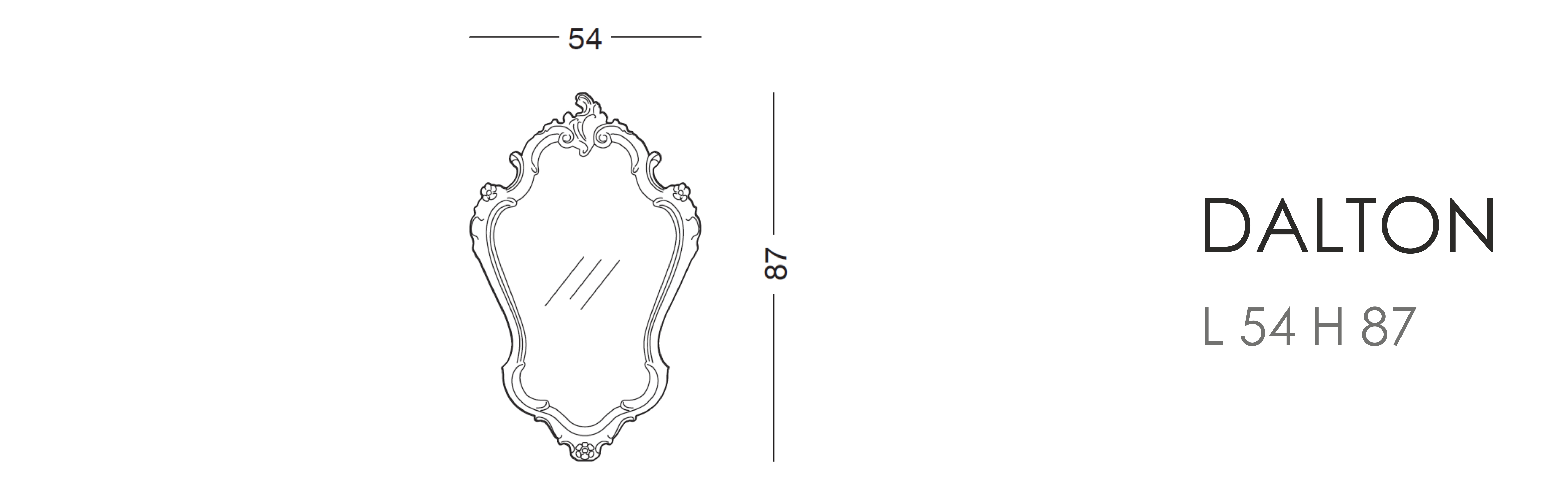 Зеркало Dalton L 54 H 87