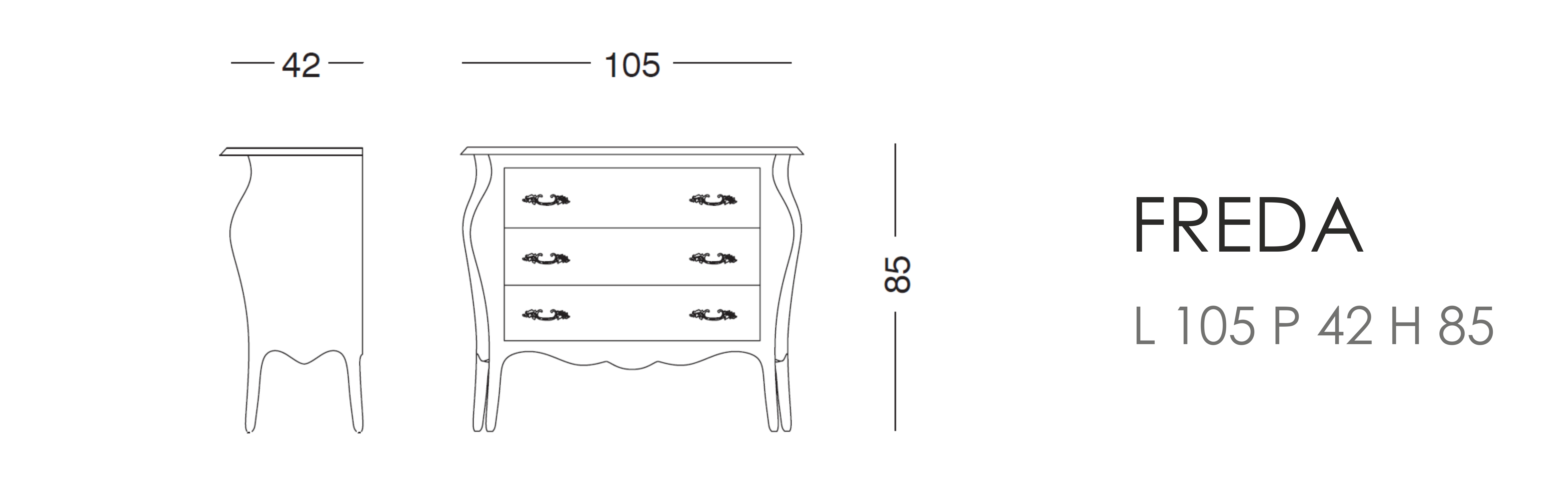 Комод Freda - L 105 P 42 H 85